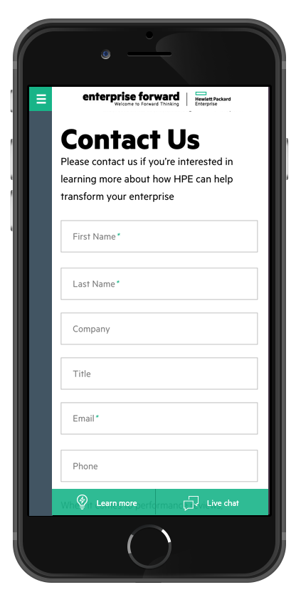 HPE Iphone Contact